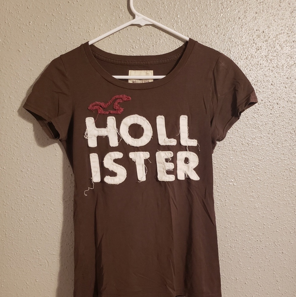 Brown Hollister t-shirt